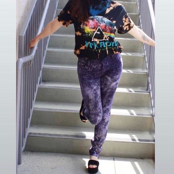 Rare Vintage Levi's authentic Purple Acid wash purple skinny Denim jeans